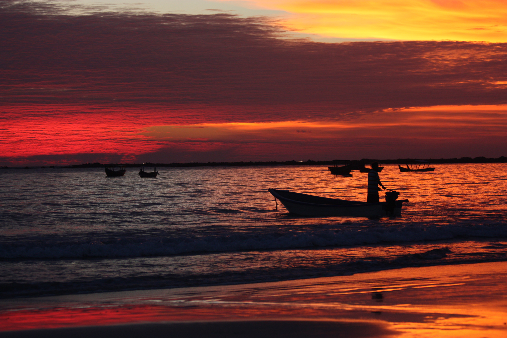 Sonnenuntergang Ngapali-Beach