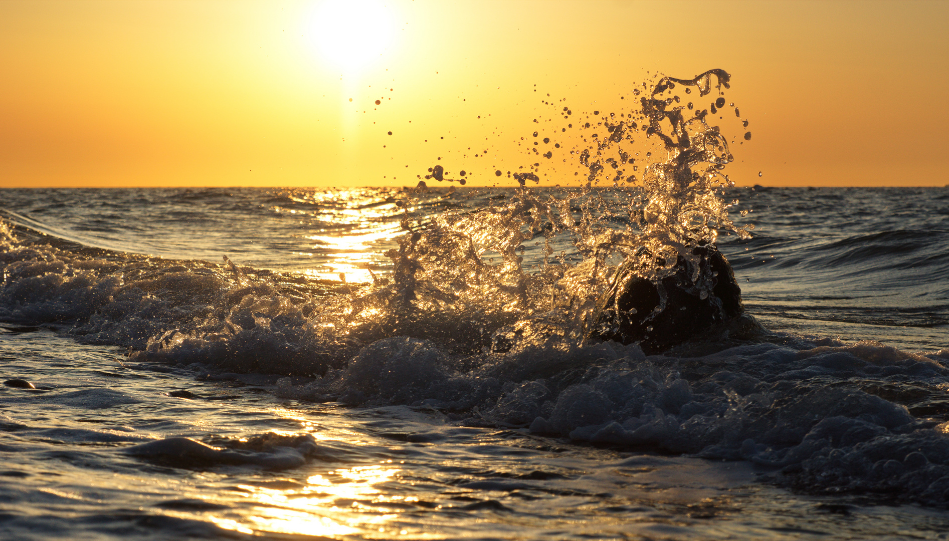 Sonnenuntergang Nienhagen, Ostsee