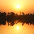 Sonnenuntergang Nilufer bei Assuan