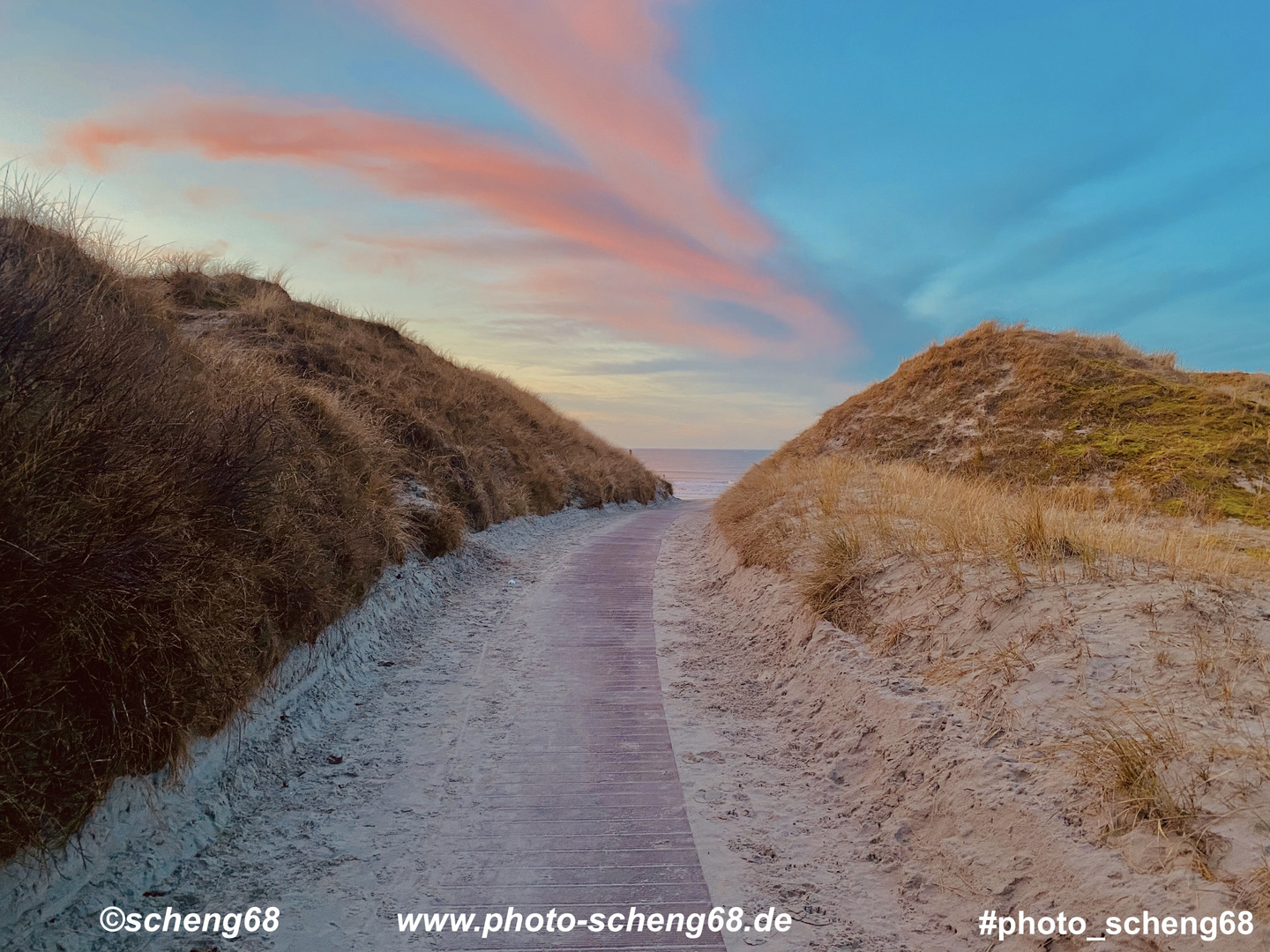 Sonnenuntergang Norderney im Winter