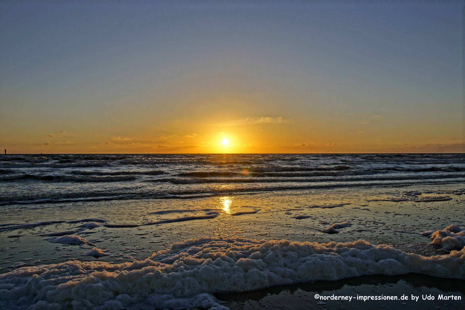 Sonnenuntergang Norderney Pfingstsonntag