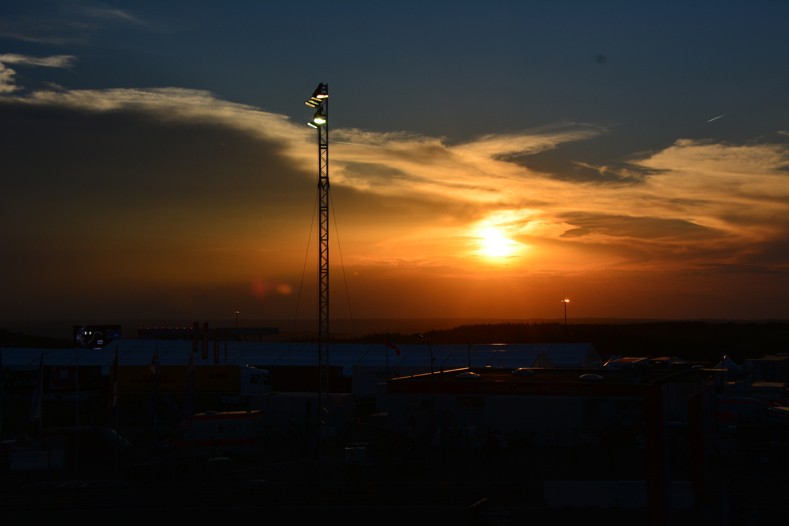 Sonnenuntergang Nordschleife Nürburg