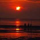 Sonnenuntergang Nordsee Bensersiel