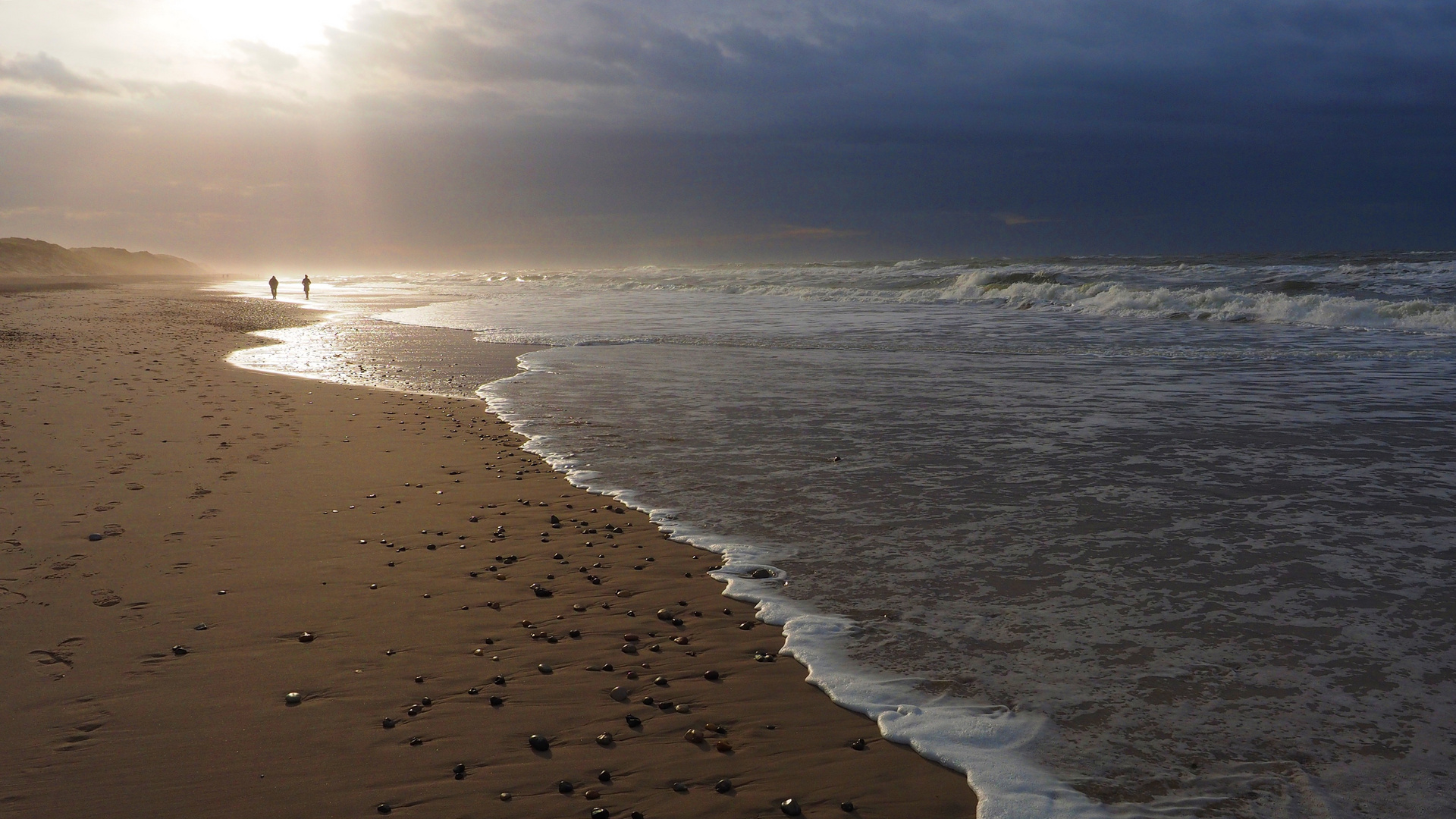 Sonnenuntergang Nordsee Däneark