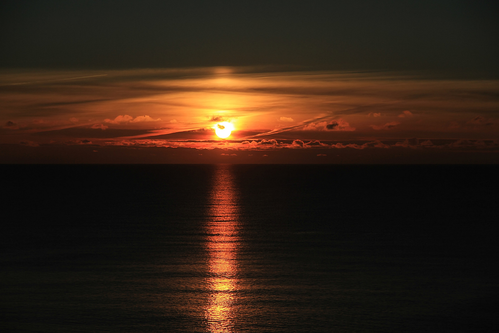 Sonnenuntergang Nordsee Dänemark