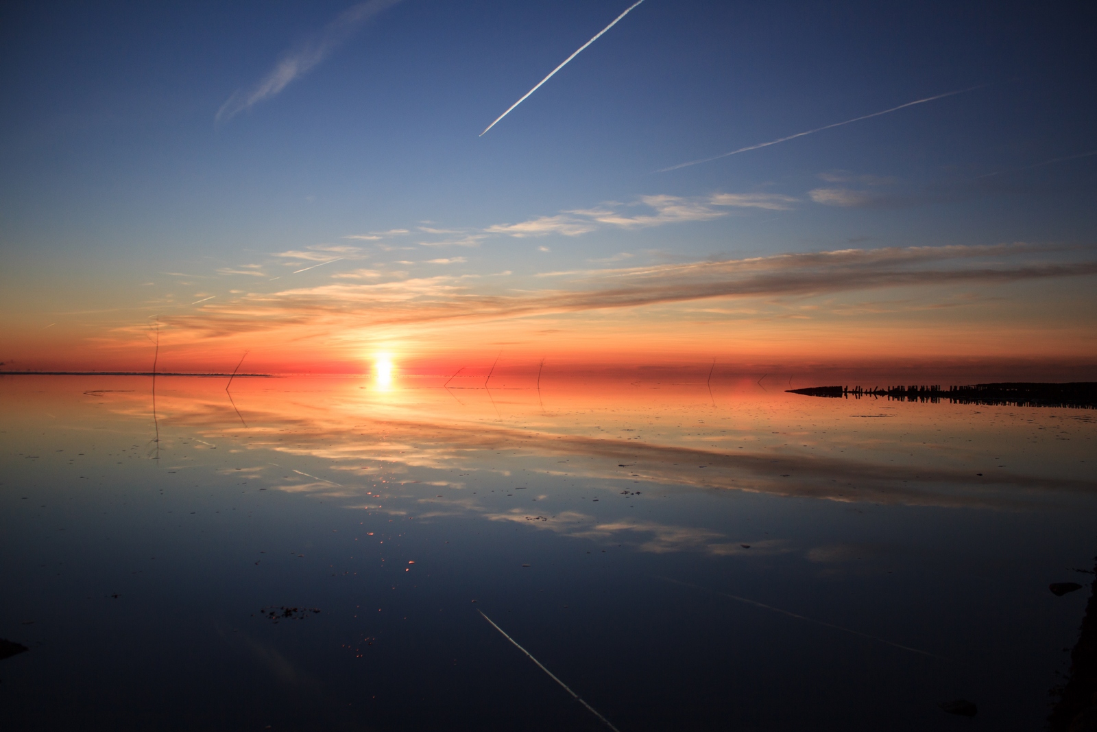 Sonnenuntergang Nordseeküste