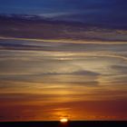 Sonnenuntergang Nordseeküste im Oktober