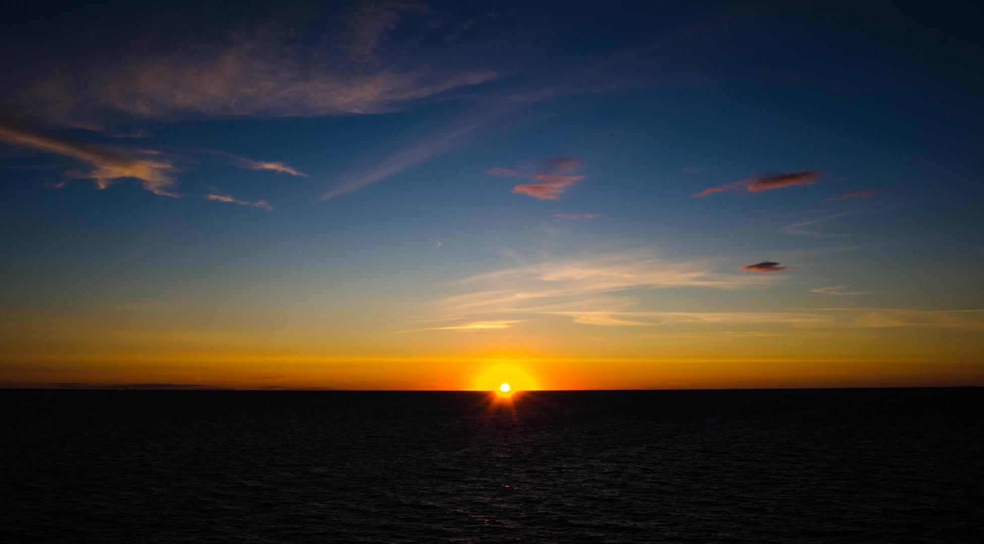 Sonnenuntergang-Norwegen