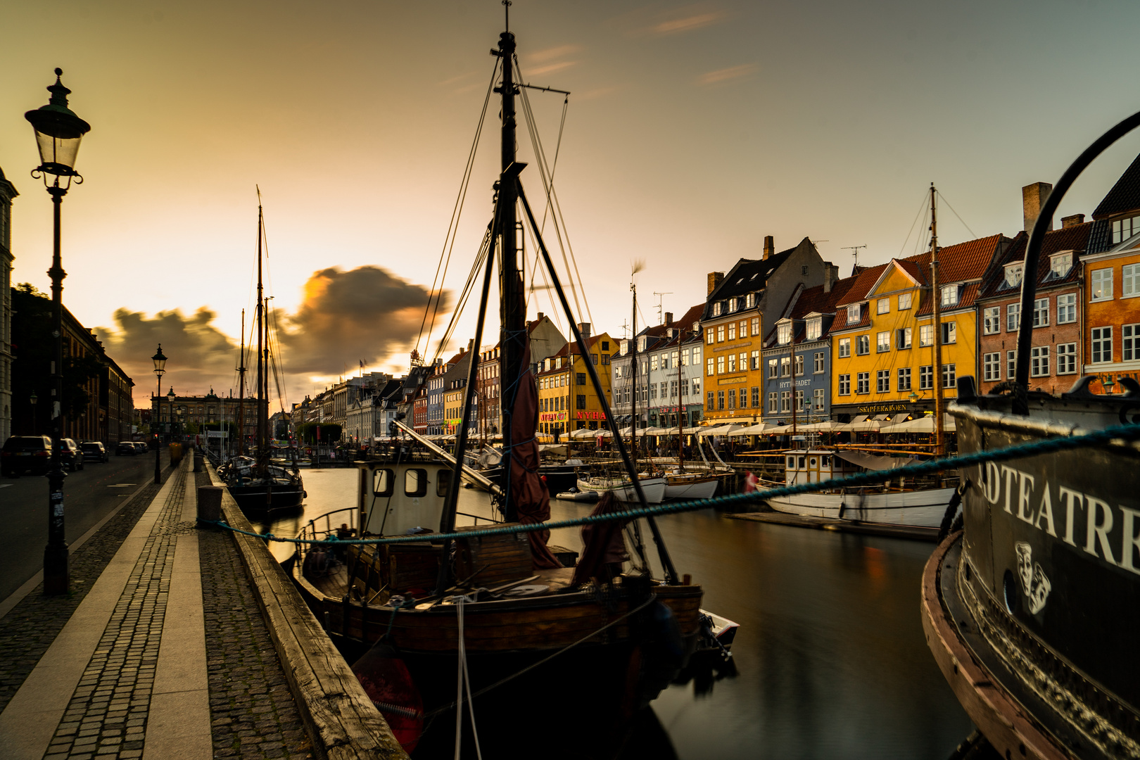 Sonnenuntergang Nyhavn Kopenhagen 