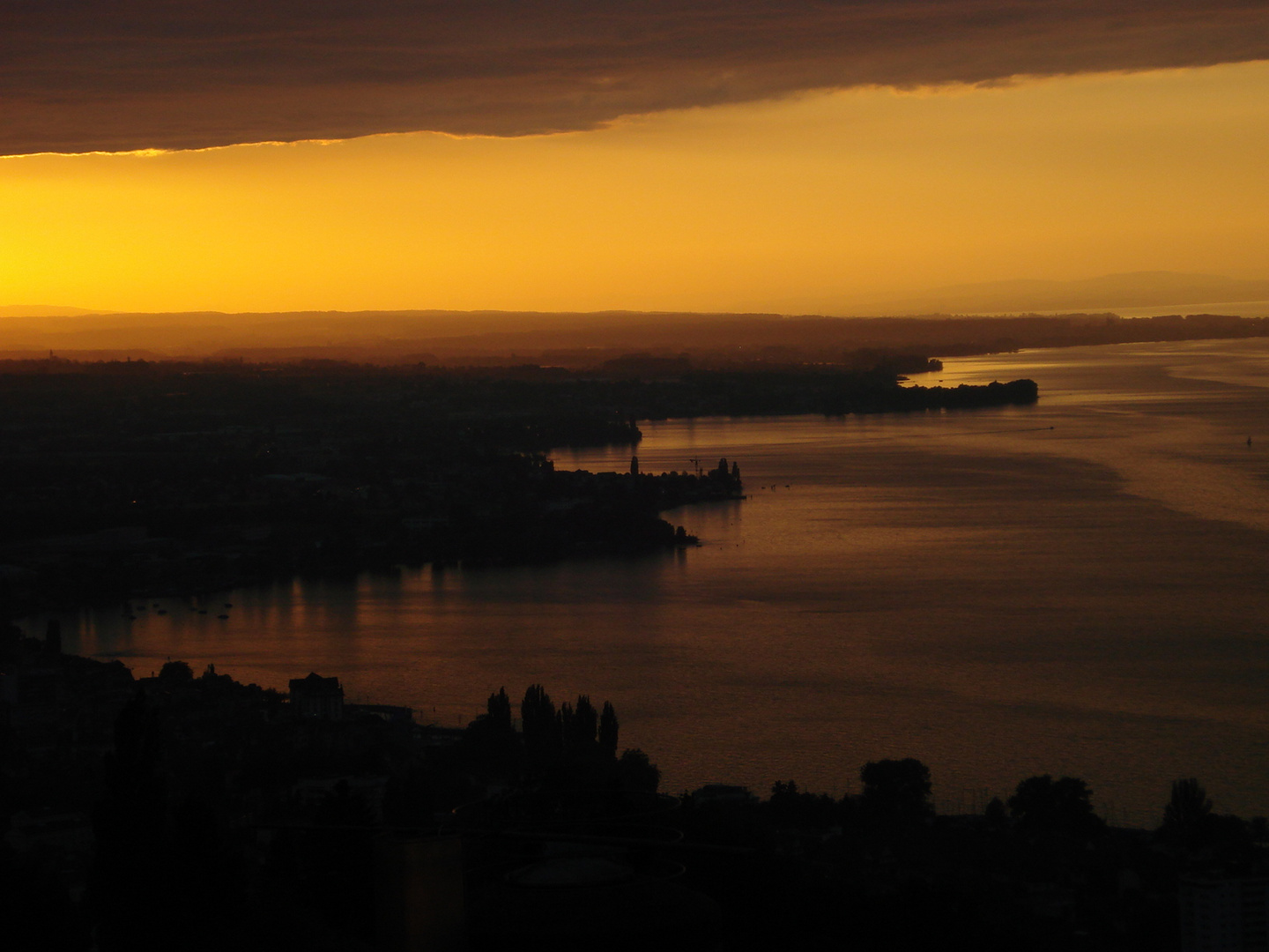 Sonnenuntergang oberhalb Rorschach