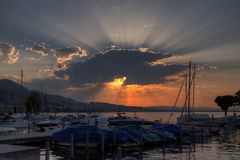 Sonnenuntergang Obersee