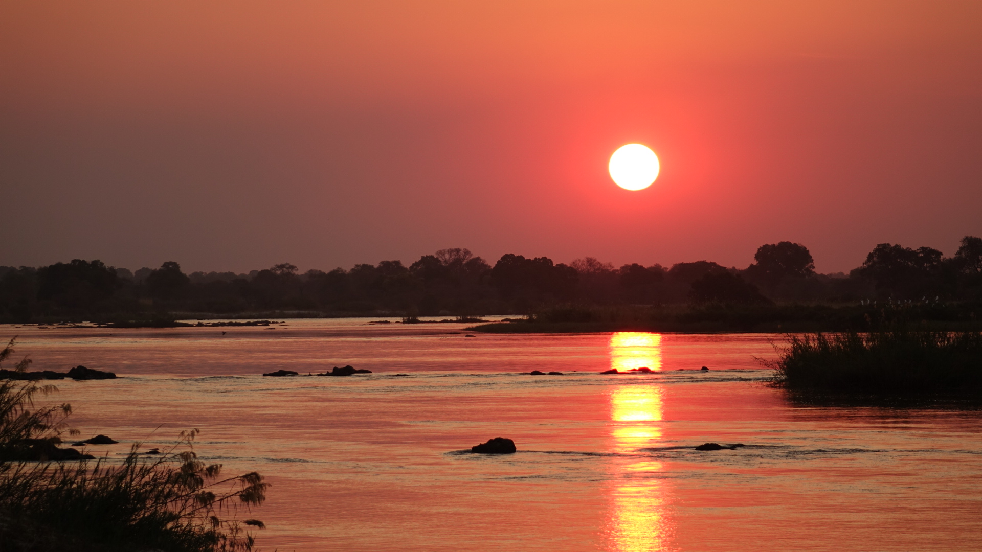Sonnenuntergang Okanvango