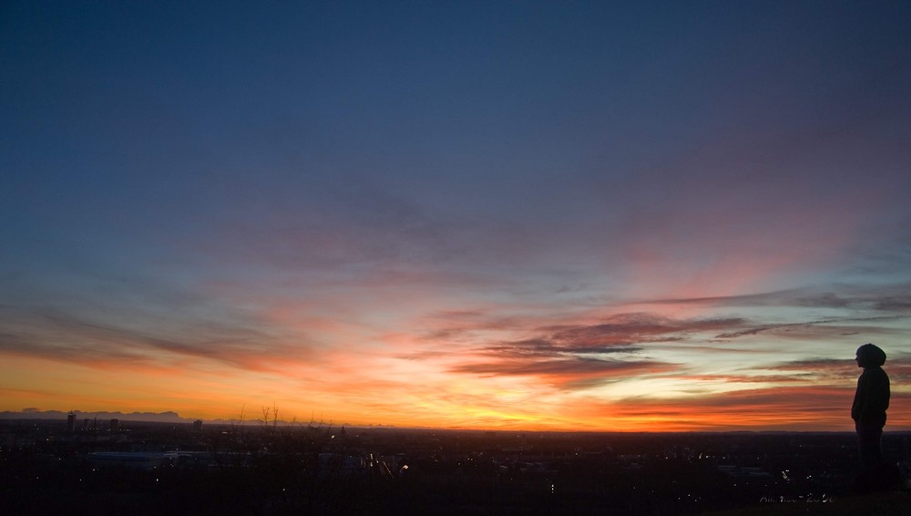 Sonnenuntergang Olympiaberg