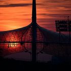 Sonnenuntergang - Olympiapark München am 28.08.2017