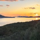Sonnenuntergang Orašac Kroatien 