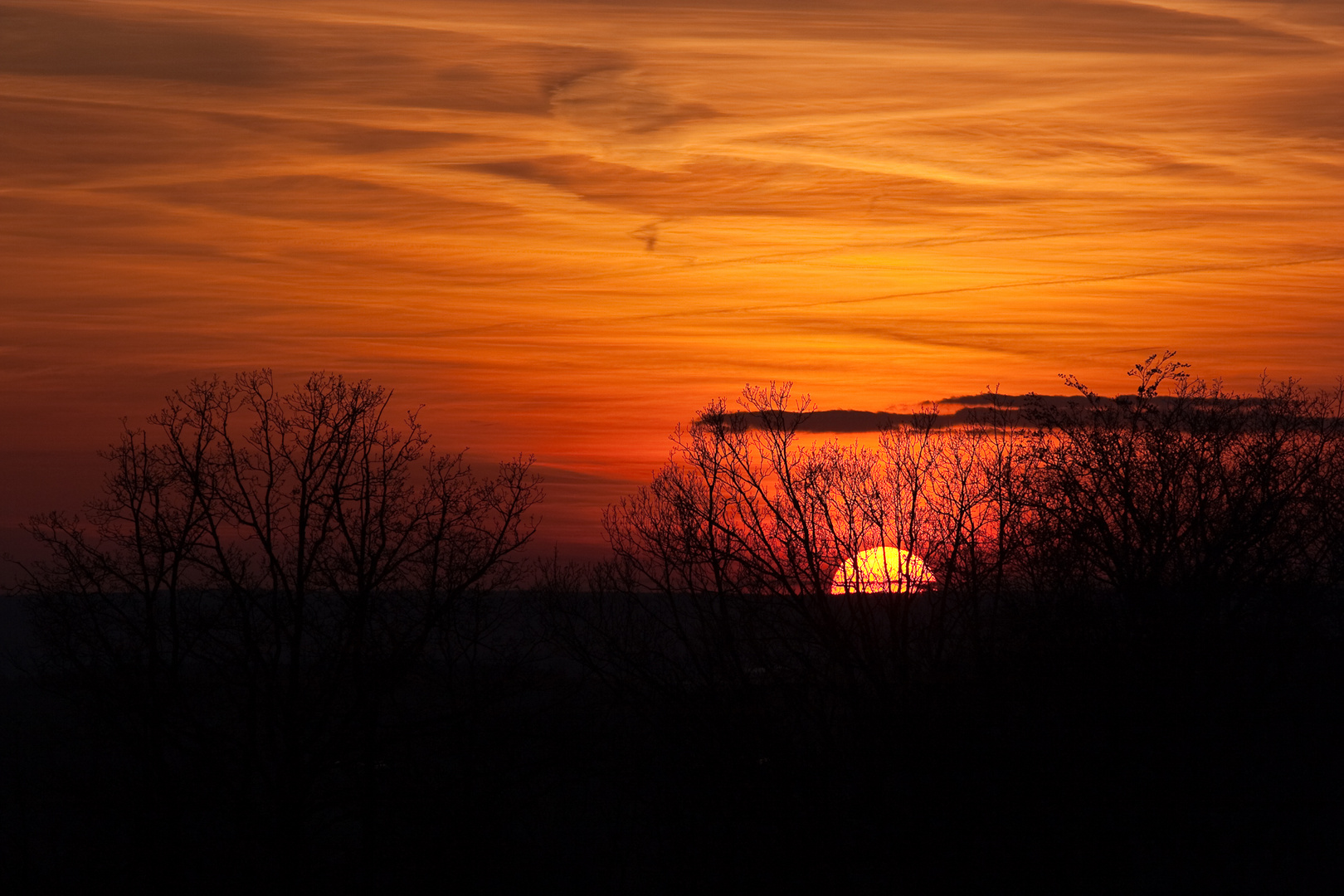 Sonnenuntergang Ostermontag