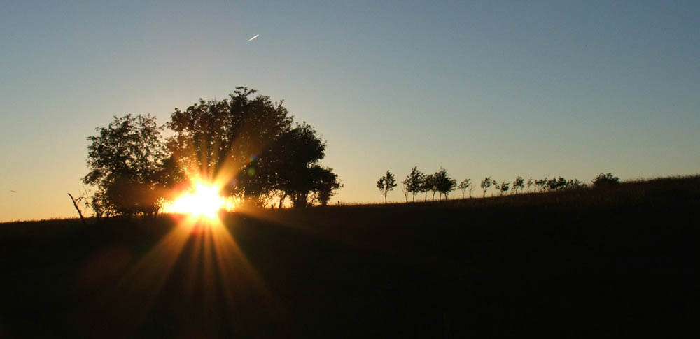 Sonnenuntergang Osterzgebirge