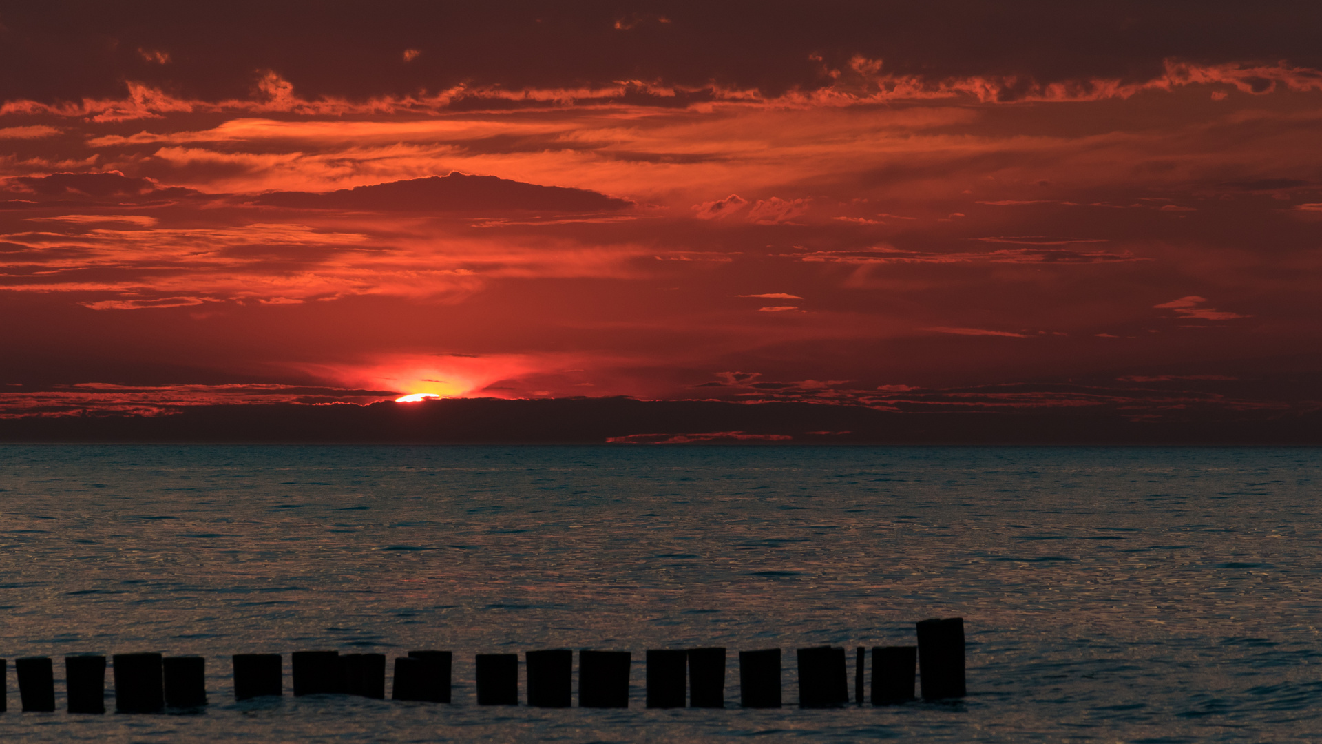 Sonnenuntergang Ostsee 2018