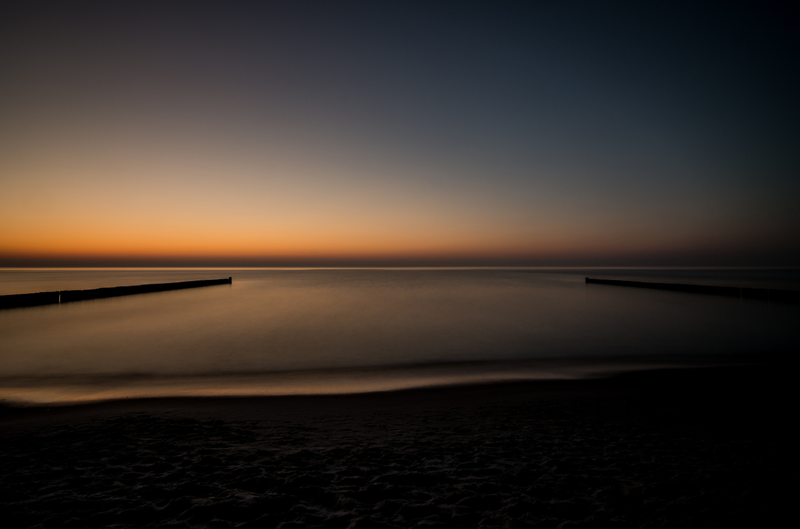 Sonnenuntergang Ostsee Ahrenshoop 