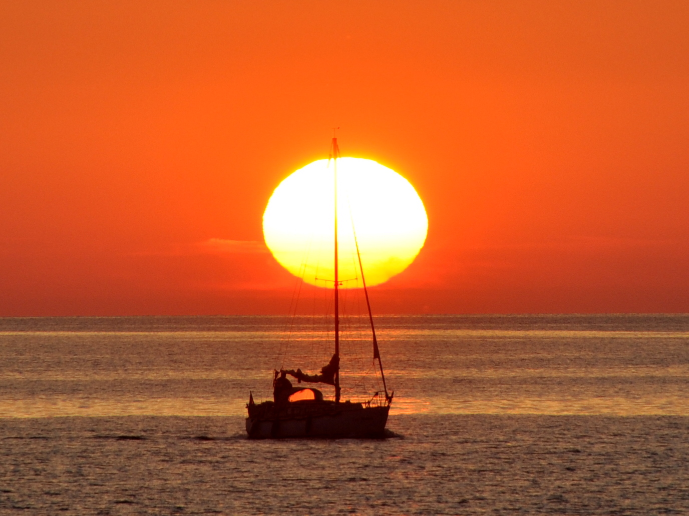 Sonnenuntergang-Ostsee