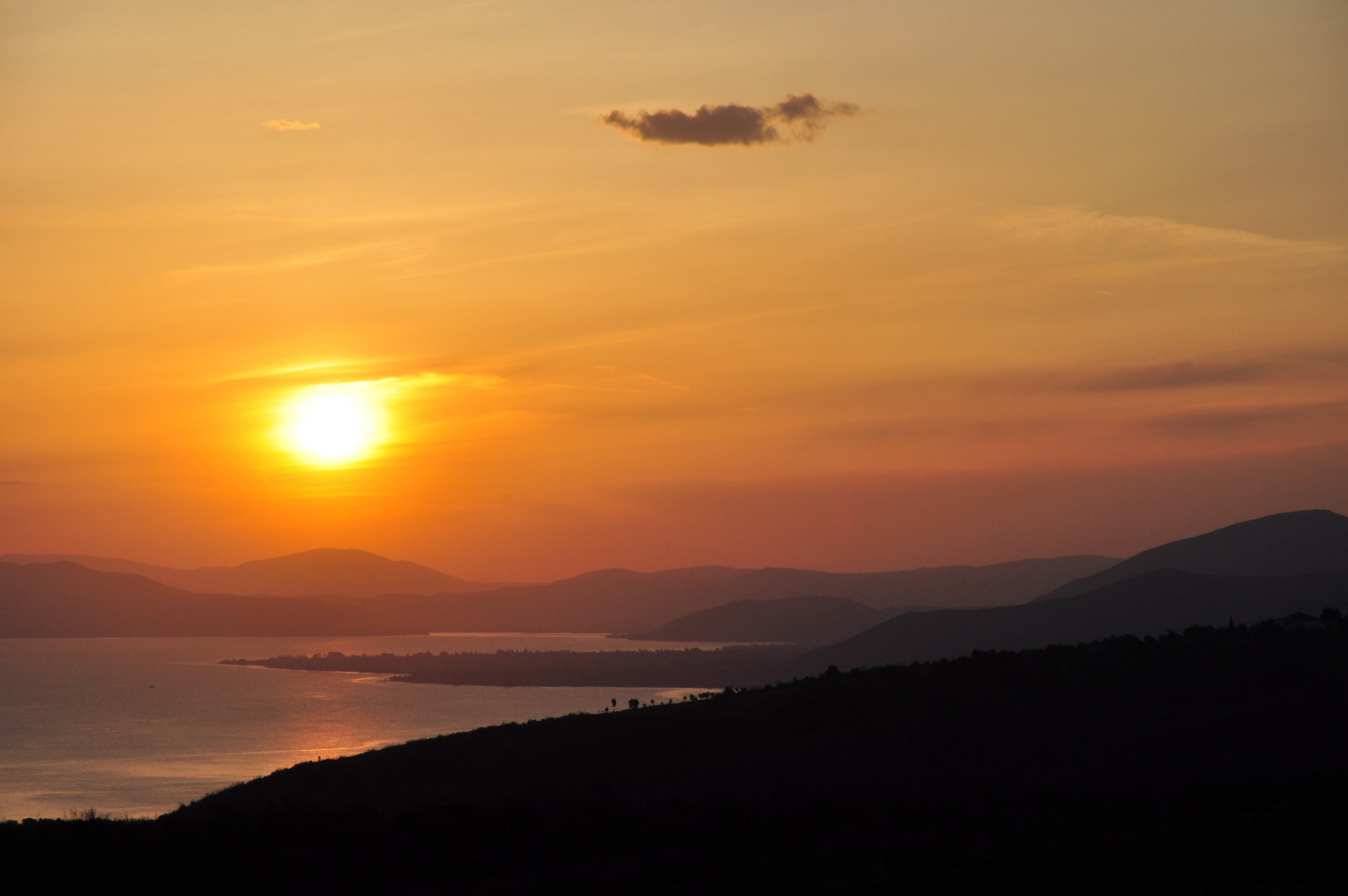 Sonnenuntergang Pagasitikos Golf