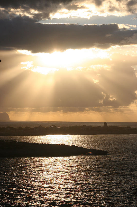 Sonnenuntergang Palermo Isola delle femme