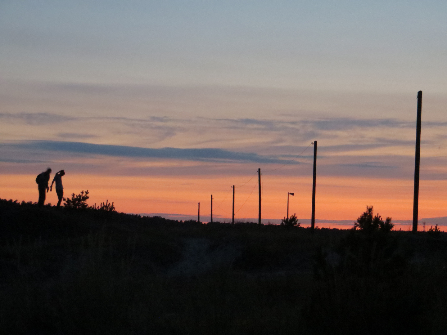 Sonnenuntergang - Panorama am Strand