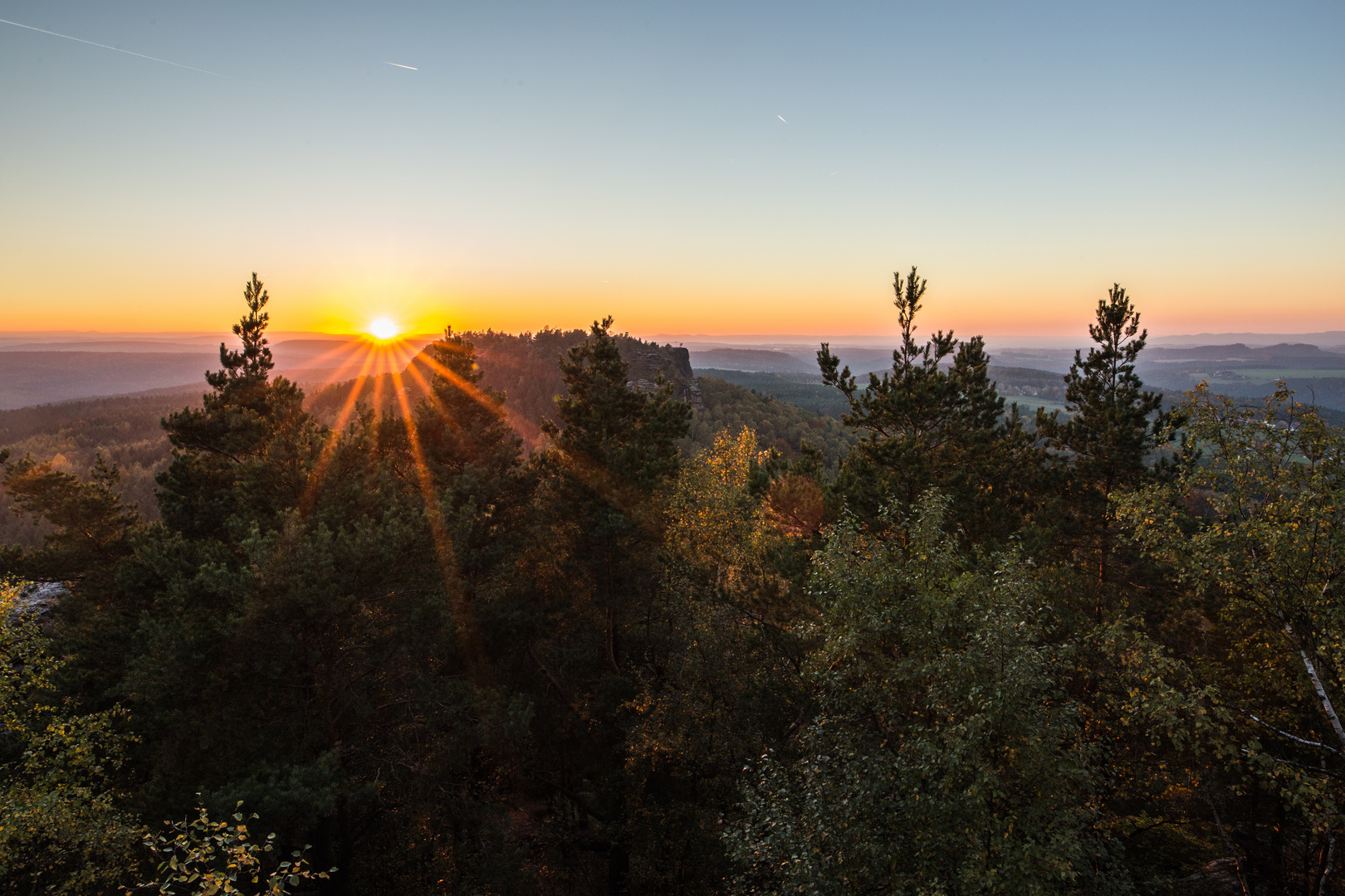 [ - Sonnenuntergang Papststein - ]