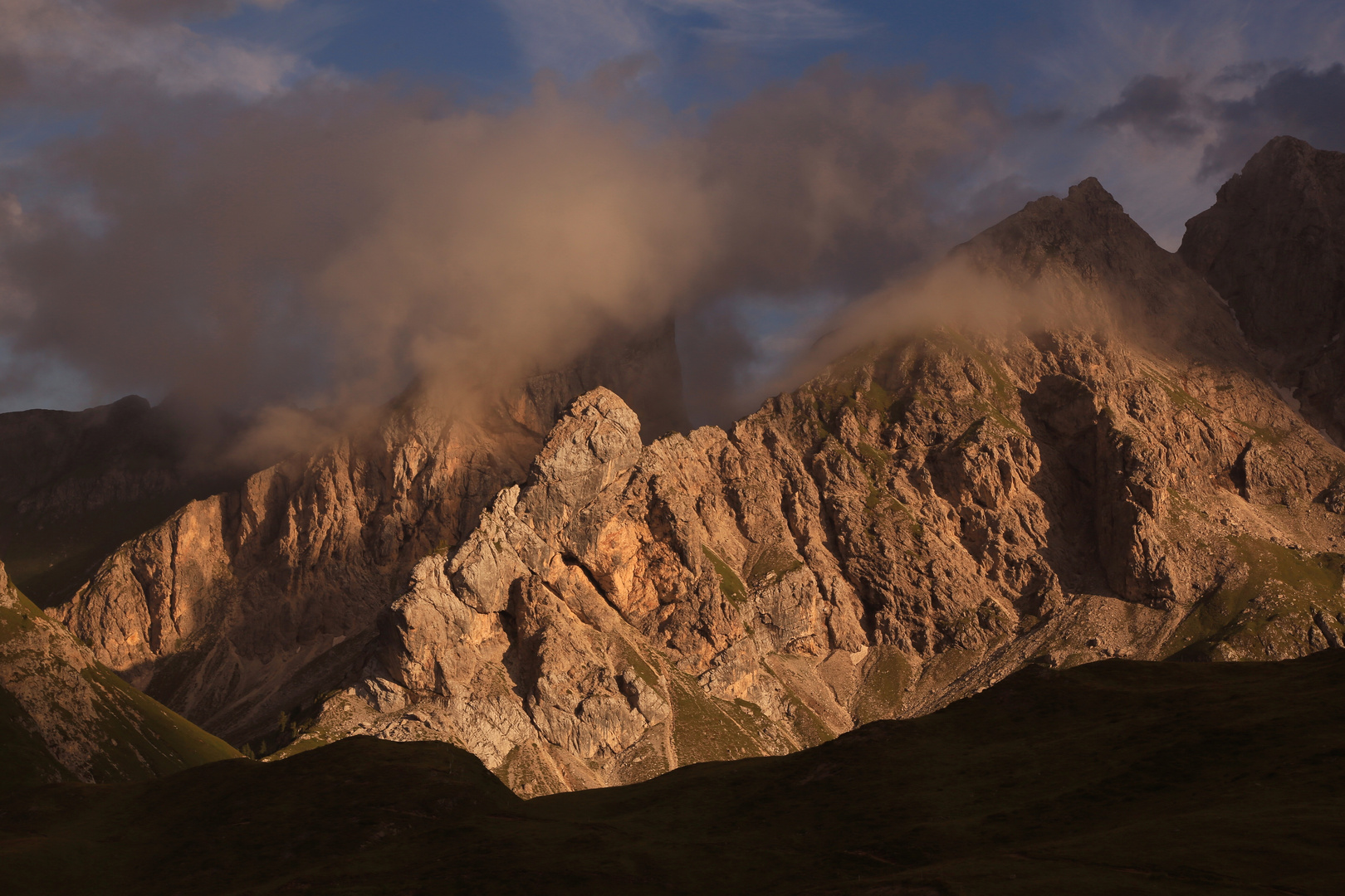 Sonnenuntergang Passo Giau