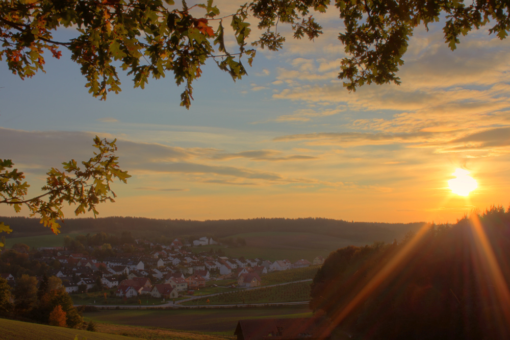 Sonnenuntergang Pfaffenhofen/Sulzbach