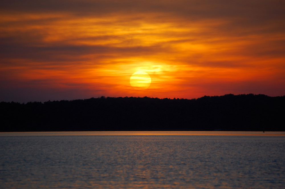 Sonnenuntergang Plau am See