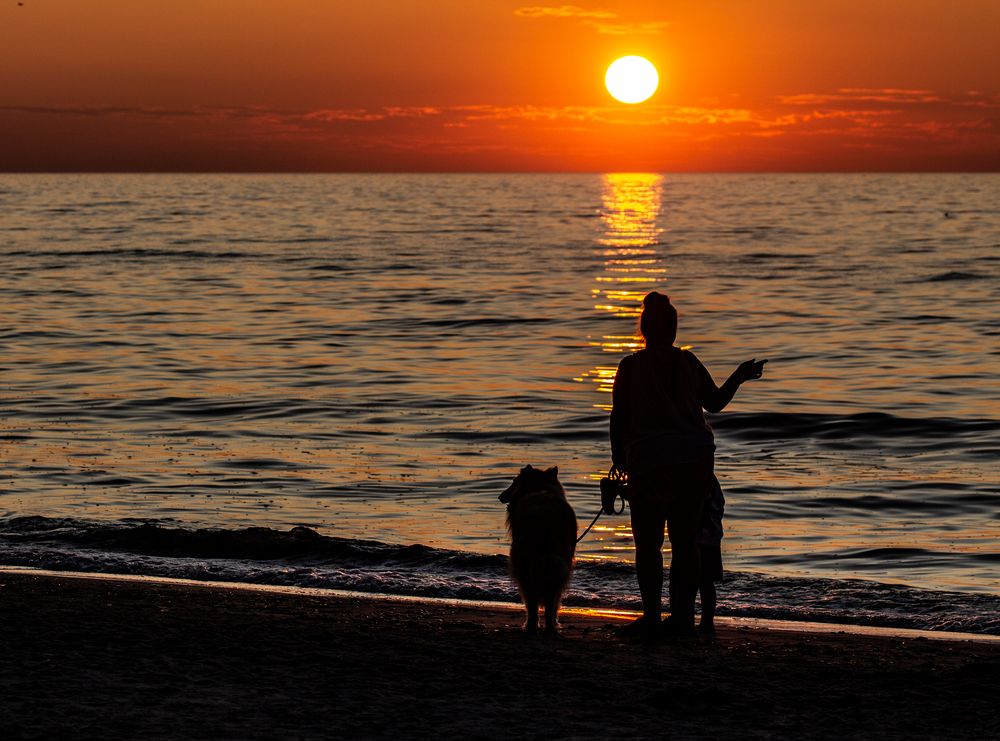 Sonnenuntergang polnische Ostsee