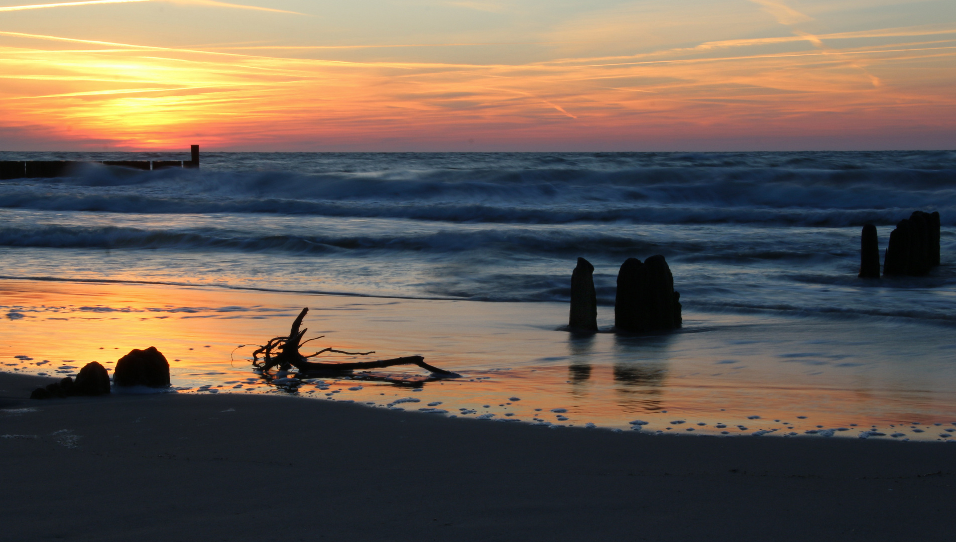 Sonnenuntergang polnische Ostsee