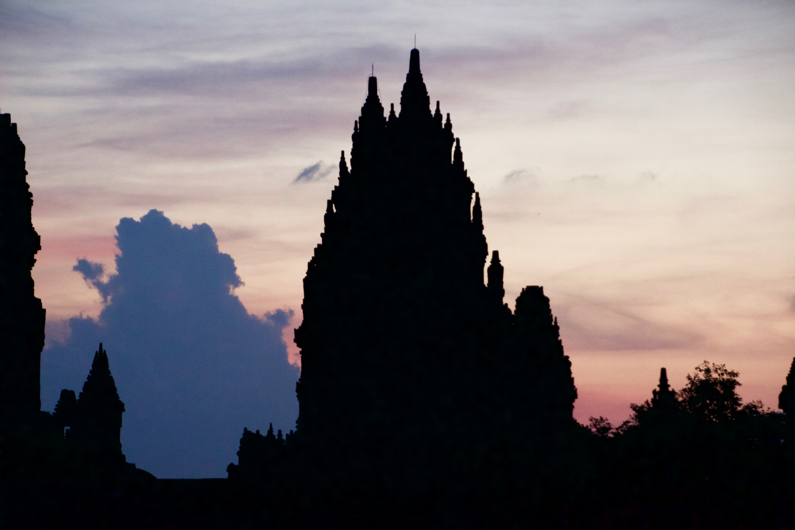 Sonnenuntergang, Prambanan Tempel