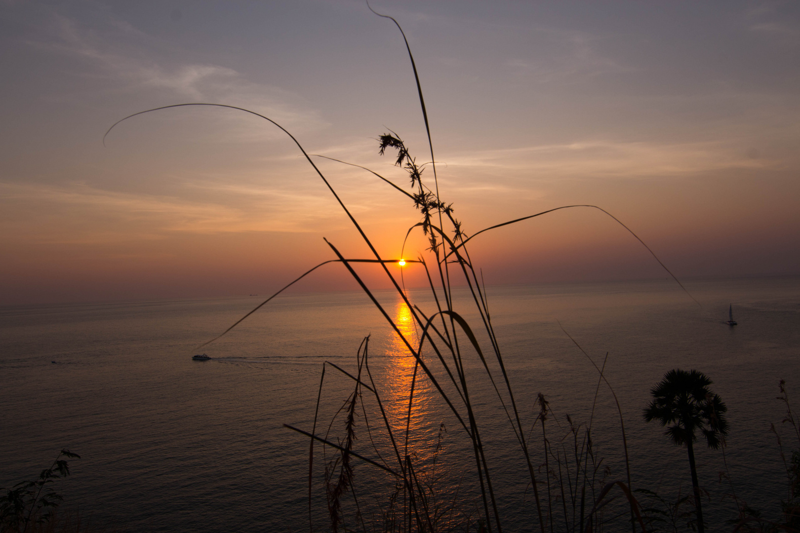 Sonnenuntergang Prom Thep Cape Thailand