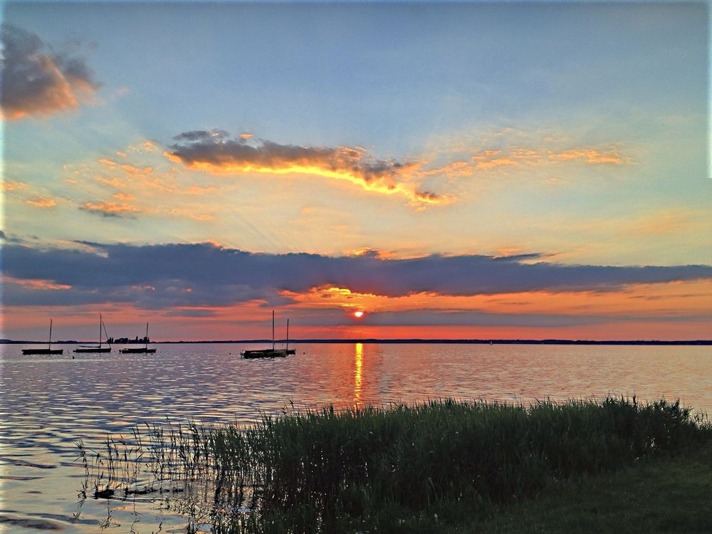 Sonnenuntergang Promenade Steinhuder Meer