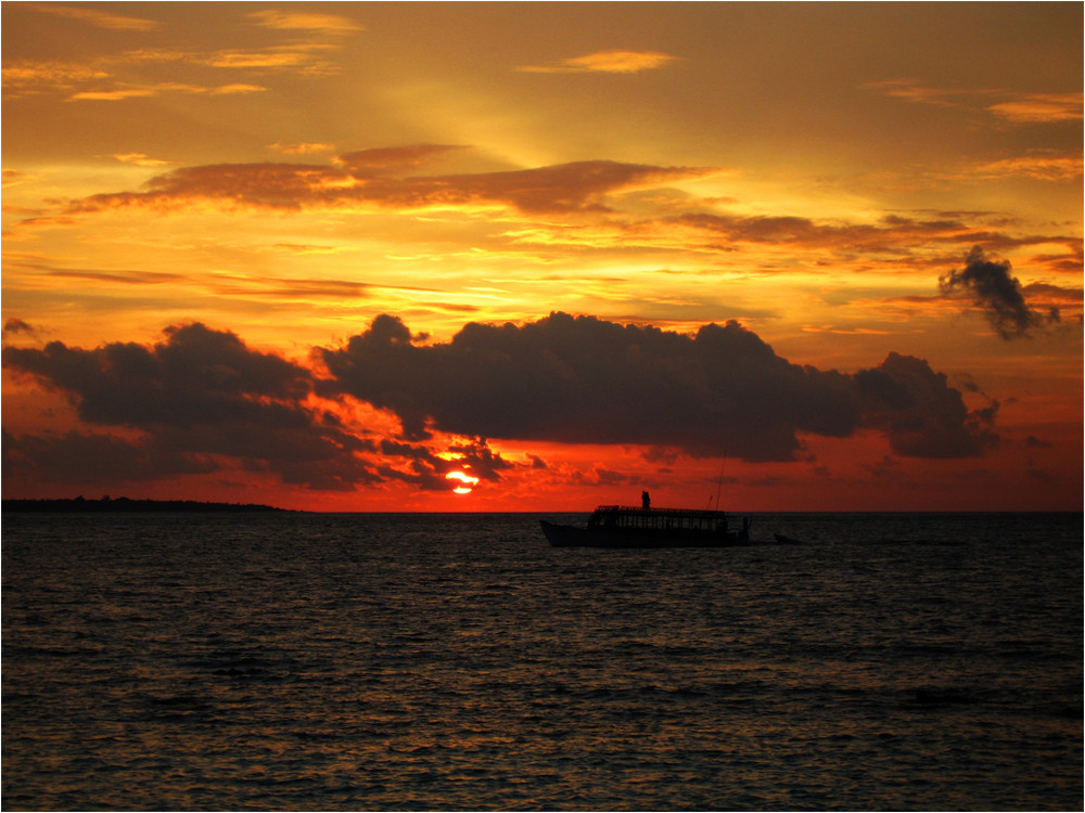 Sonnenuntergang Reethi Beach