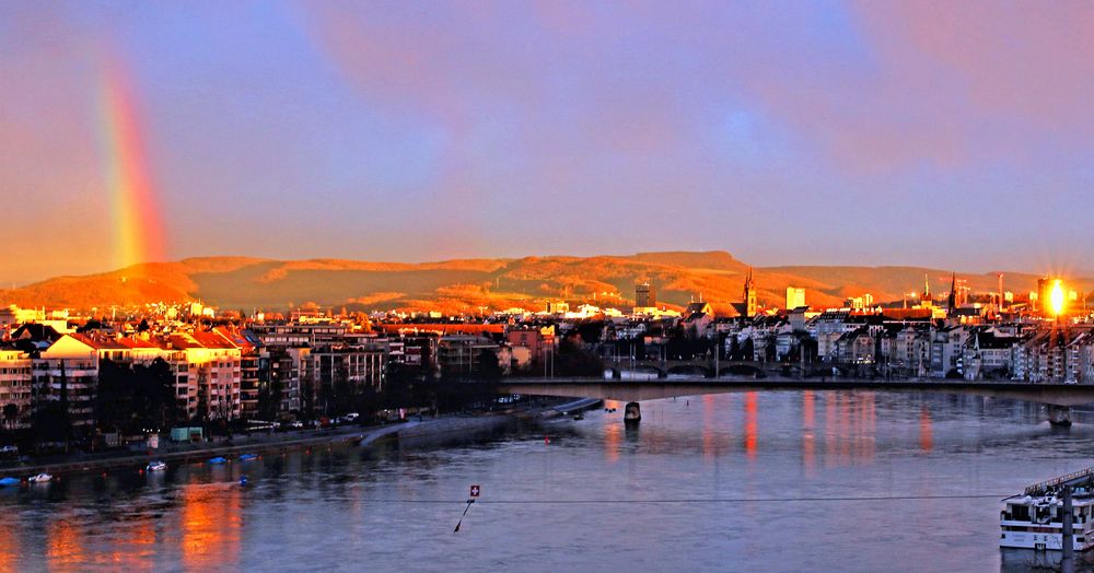 Sonnenuntergang & Regenbogen