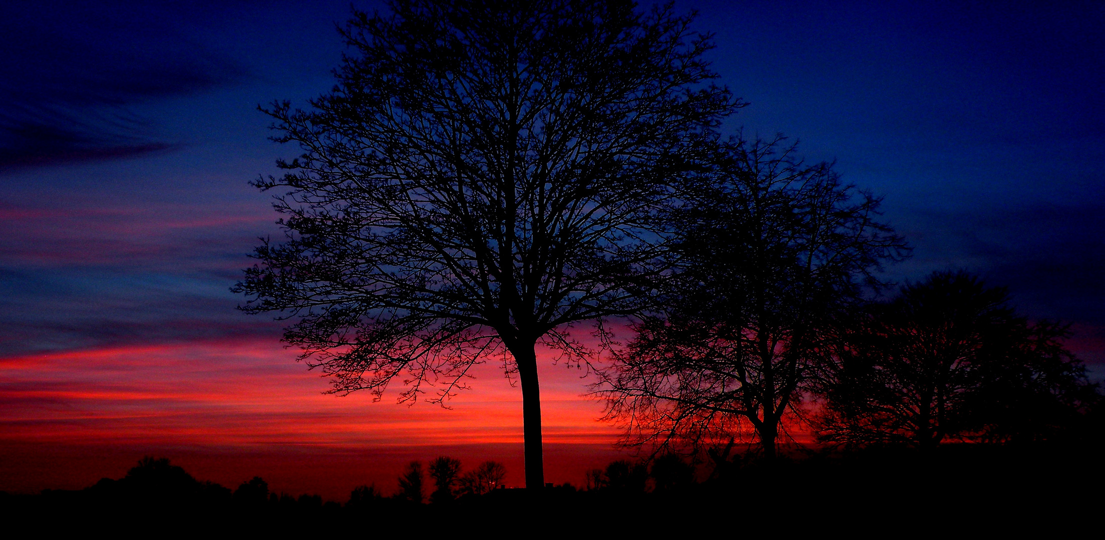 Sonnenuntergang Reitbrook 24.02.2014