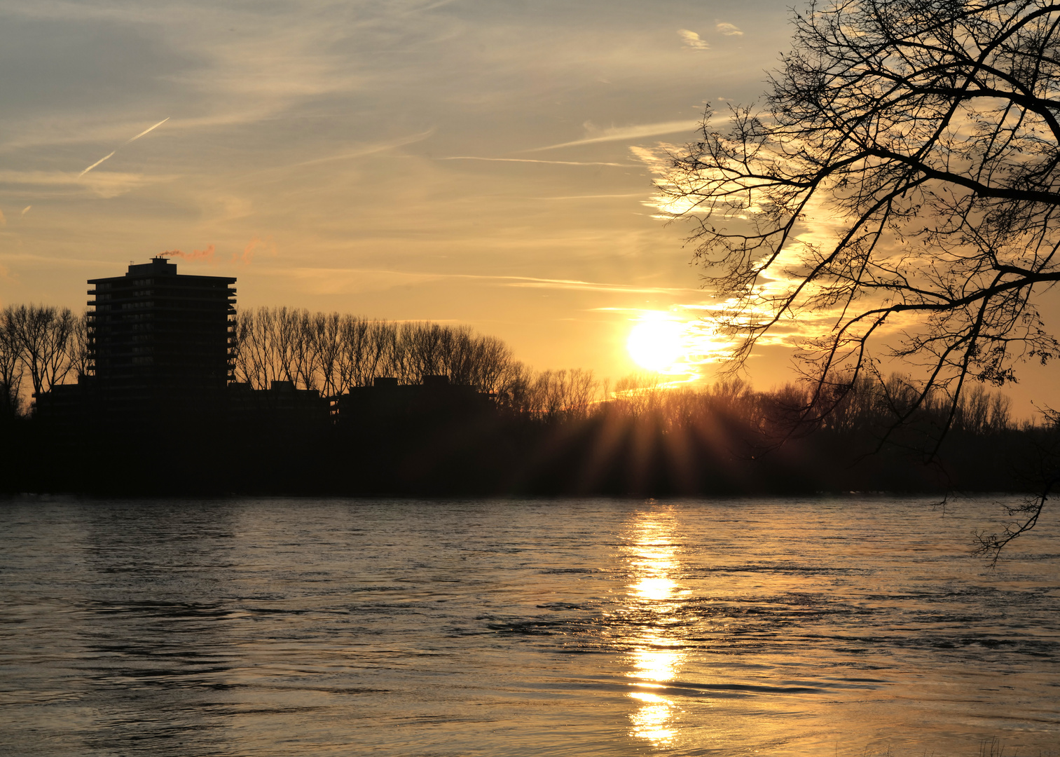 Sonnenuntergang Rhein / Rhine Sundwn