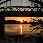 Sonnenuntergang Rheinbrücke