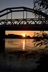 Sonnenuntergang Rheinbrücke