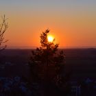 Sonnenuntergang Rheinebene 