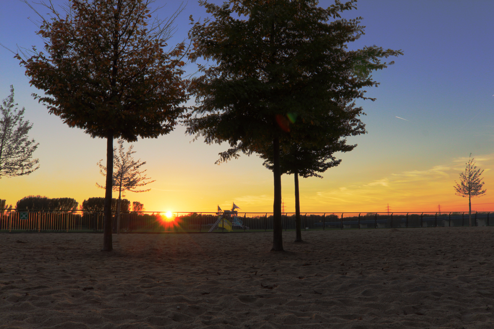 Sonnenuntergang Rheinpark Hochfeld