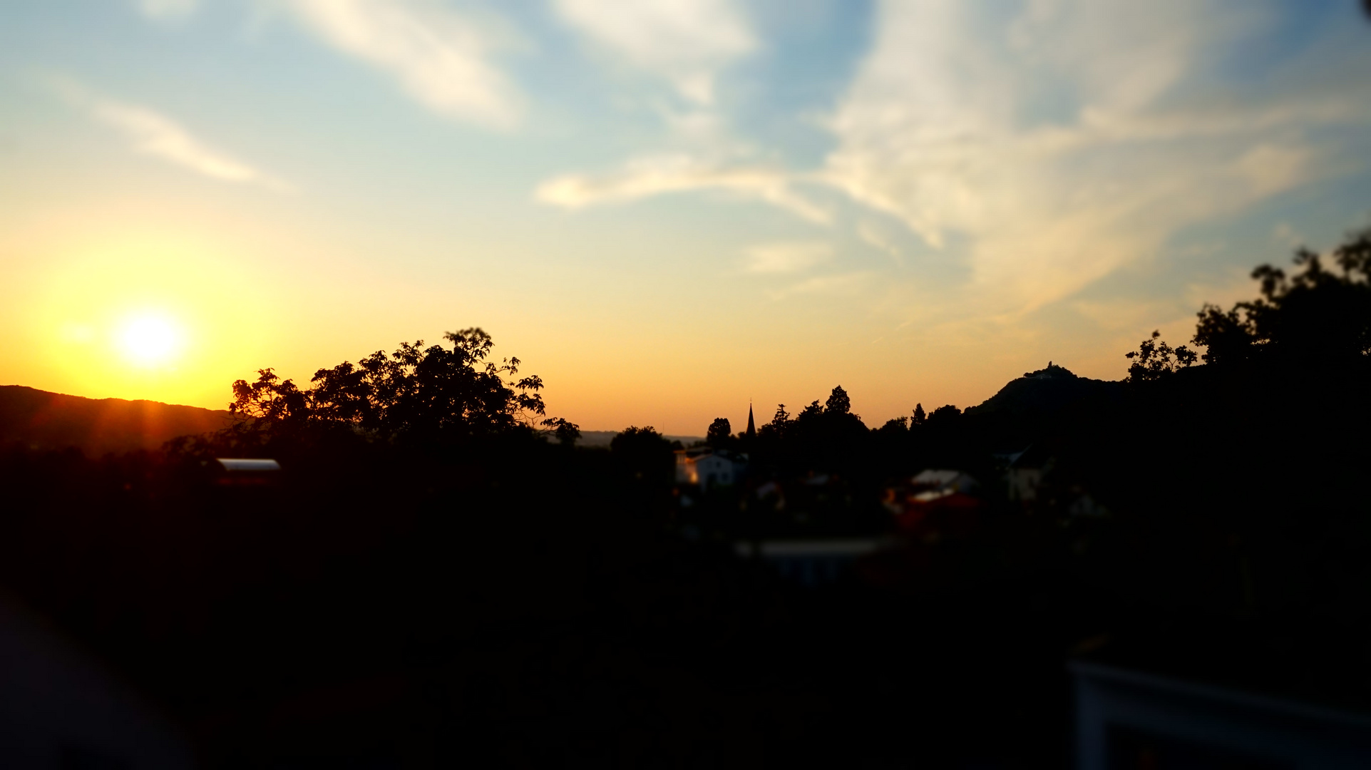 Sonnenuntergang Rheintal