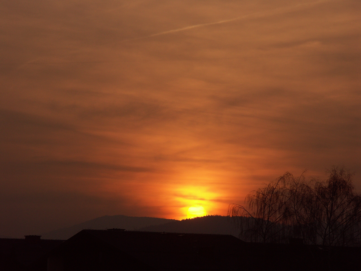 Sonnenuntergang Richtung "Högl"