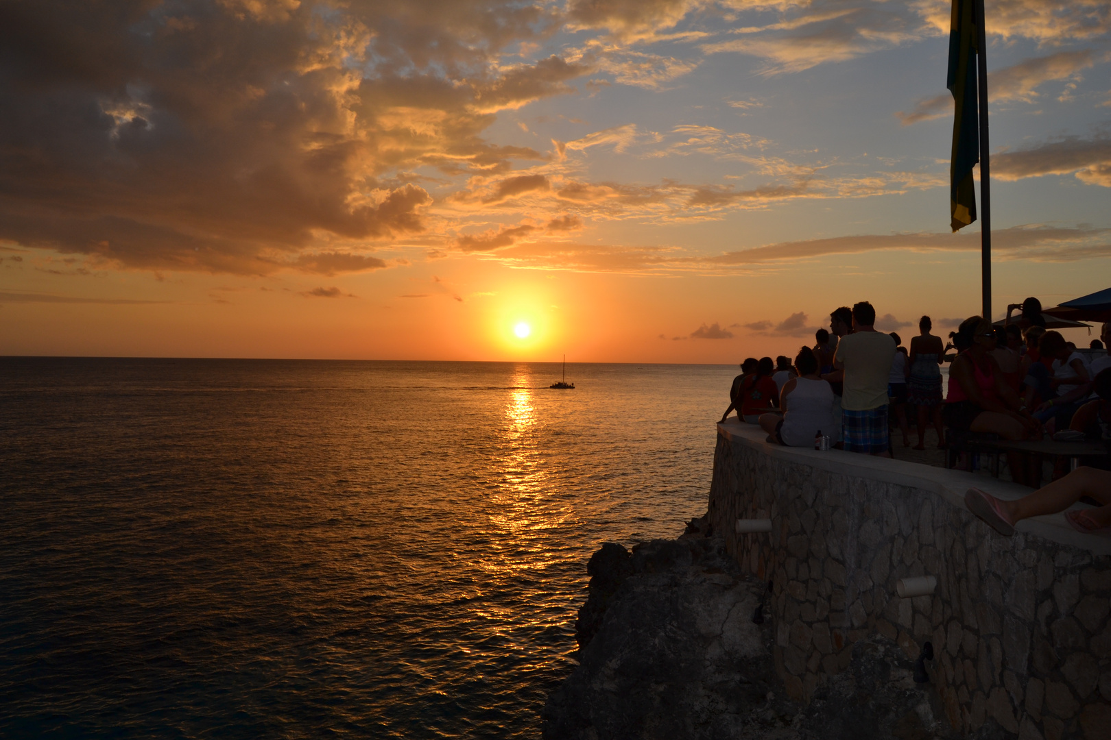 Sonnenuntergang Ricks Cafe Jamaika