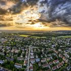 Sonnenuntergang Riehen und Basel