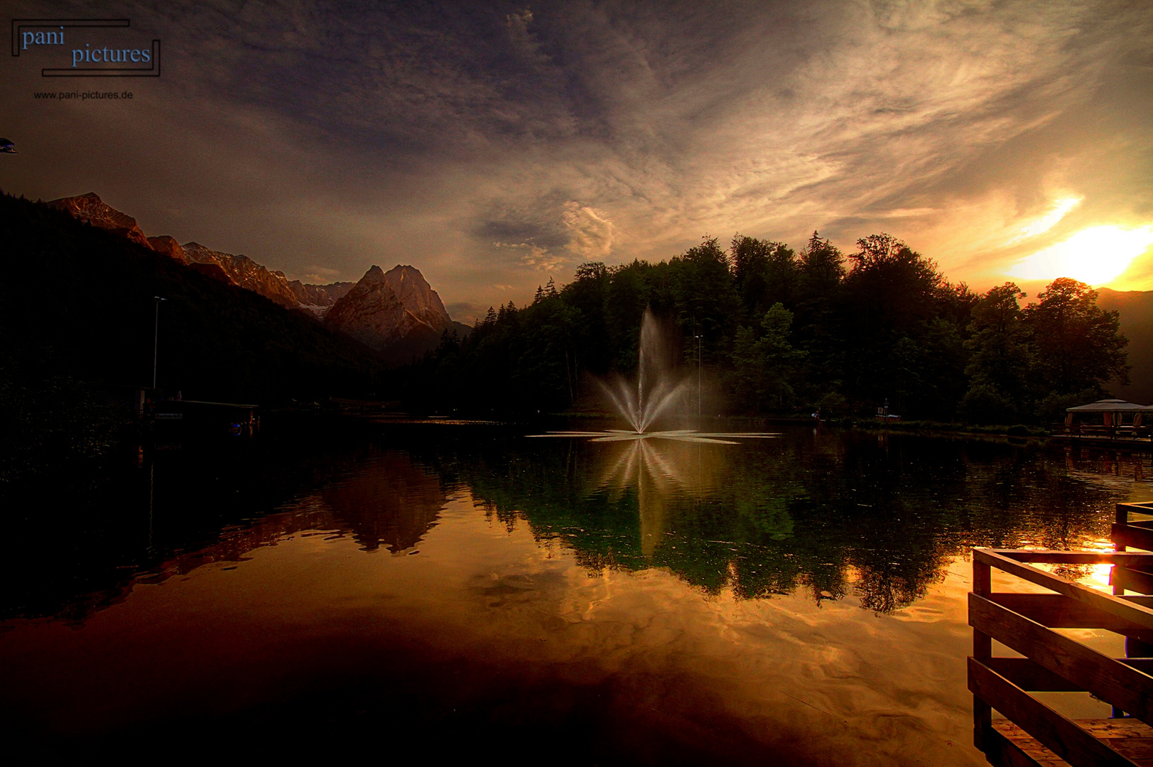 Sonnenuntergang Riessersee