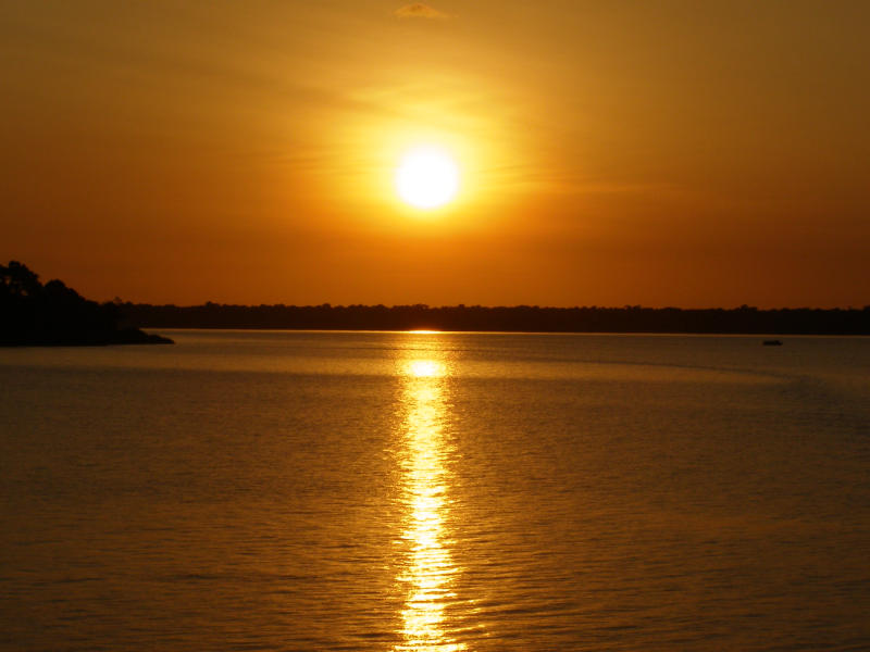 Sonnenuntergang Rio Negro Amazonas